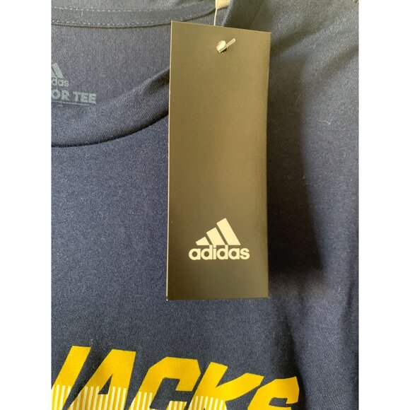 Adidas Mens NAU Lumberjacks Football Graphic Tee Navy Large New - Picture 4 of 4